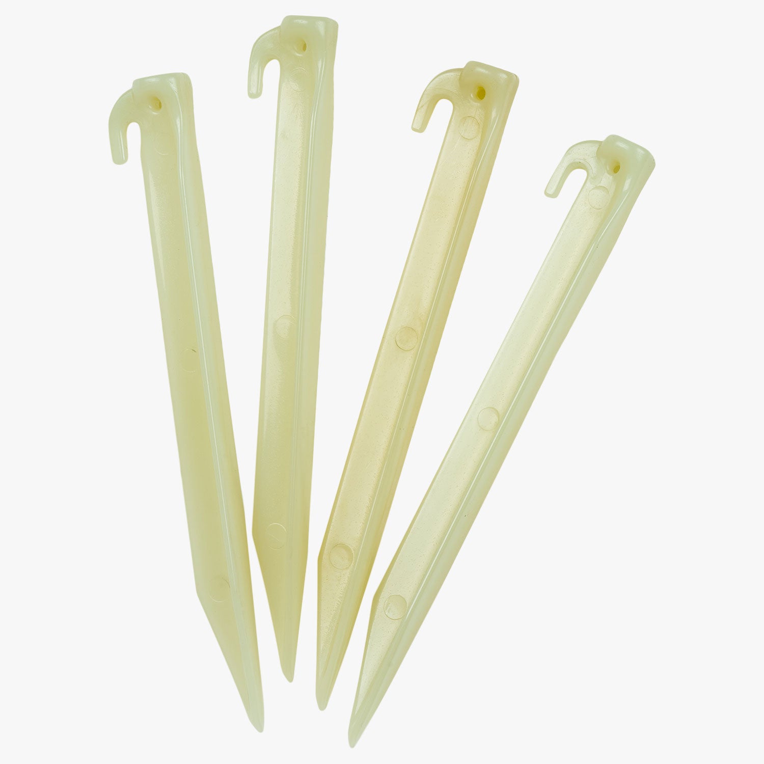 plastic tent pegs Glow in the dark Tent Pegs, Pack of 4– Highlander Outdoor