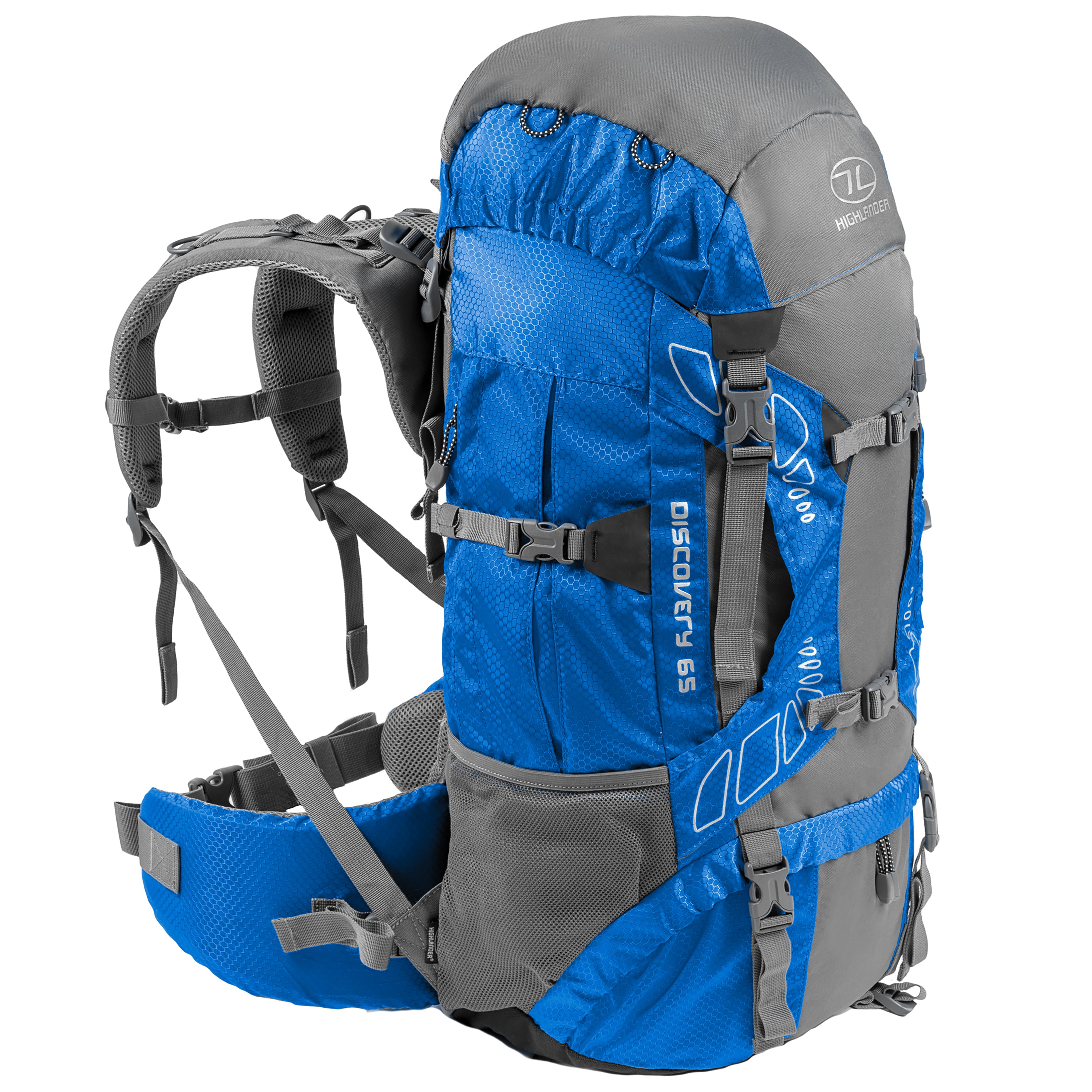 Discovery 65L Trekking Rucksack with Adjustable Back System & Rain ...