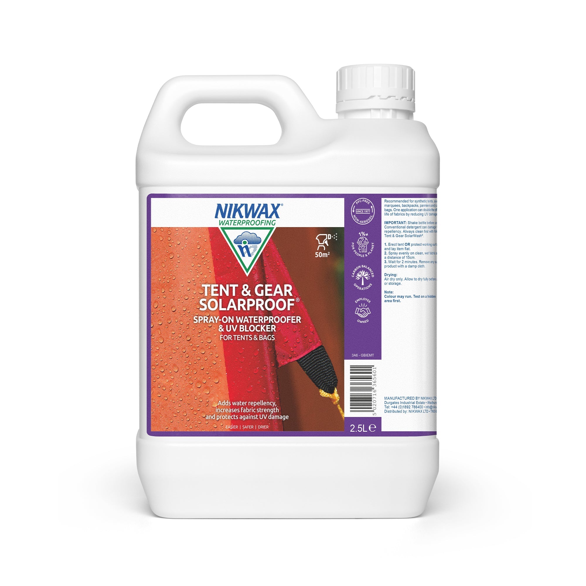 Nikwax Tent and Gear Solar Proof 2.5L– Highlander Outdoor