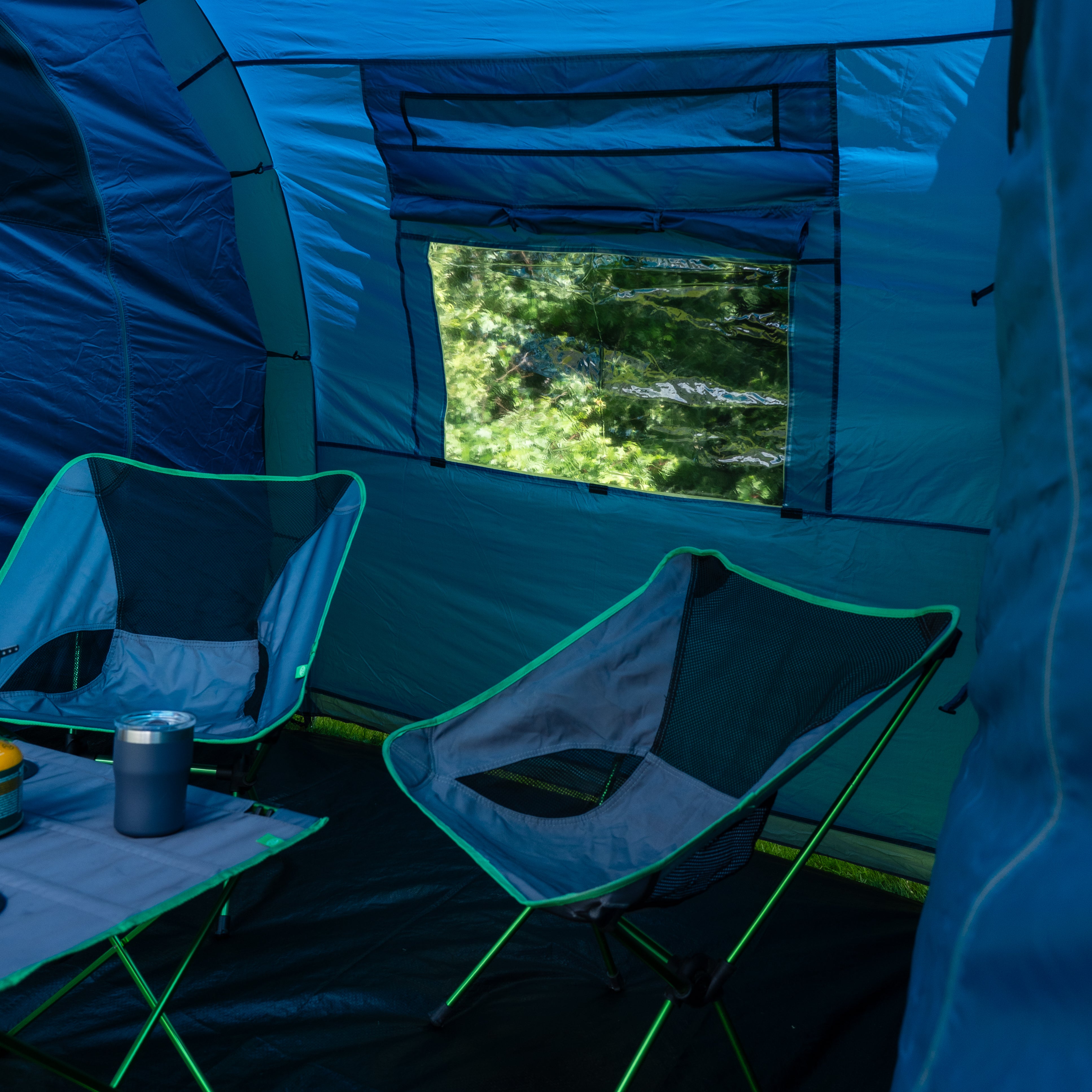 Highlander Spring Cyprus Cypress 6 Person Camping Tent with 2 Bedrooms, Porch & Living Area ...
