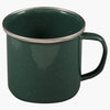 Deluxe Enamel Vintage Camping Mug, Green