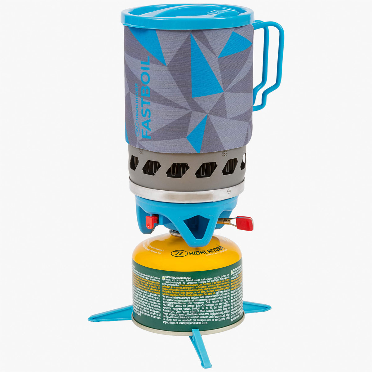 Blade Fast Boil 3 Camping Gas Stove, 1.1L, Blue