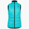 Reversible Gilet, Womens, Black and Turquoise, XS